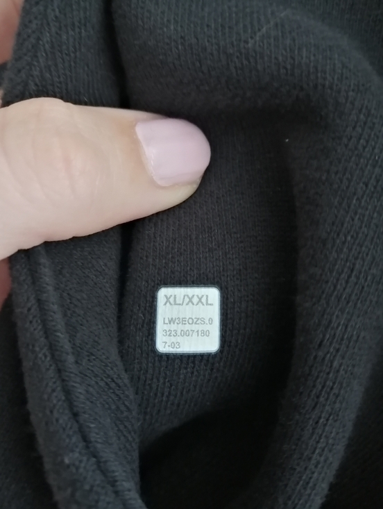 Lululemon Scuba Oversized Full Zip Hoodie Black Cropped Boxy Fit XL/XXL - Picture 10 of 15